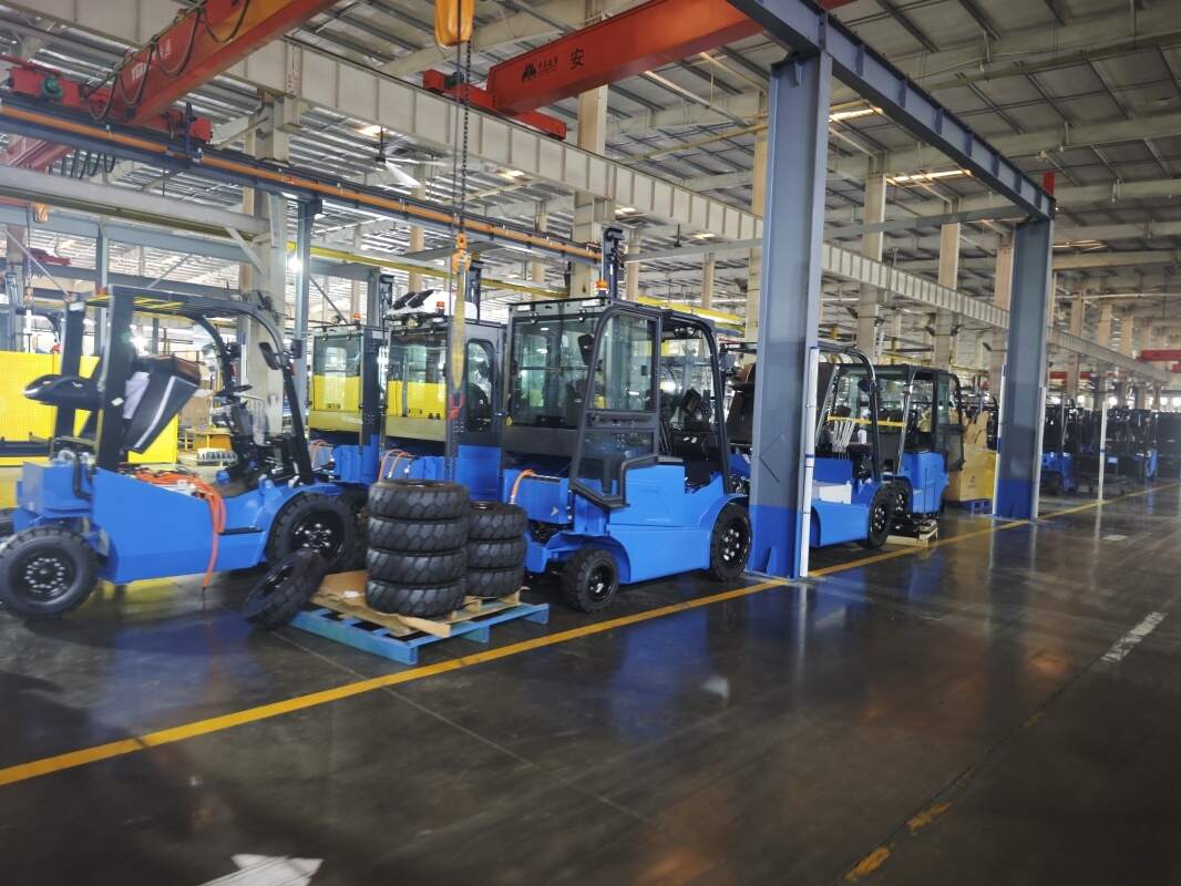 Maletín de aplicación de carretillas elevadoras BYD en la in