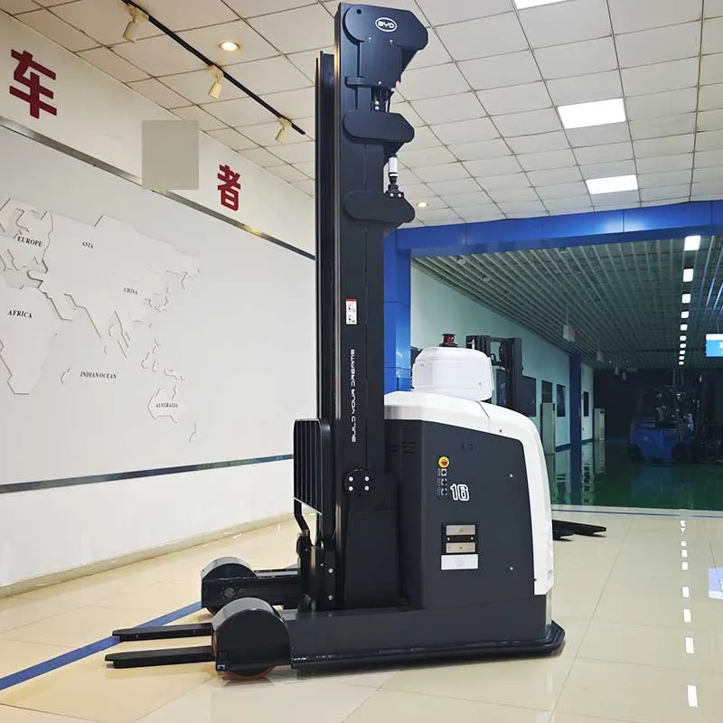 Apilador de batería de litio S14PS de 1,4 toneladas BYD caminando