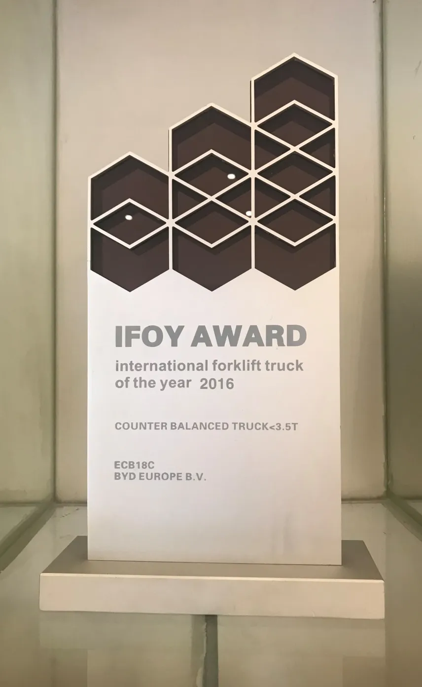 Carretilla elevadora BYD | 2016 IFOY International Forklift Certificación del Pr
